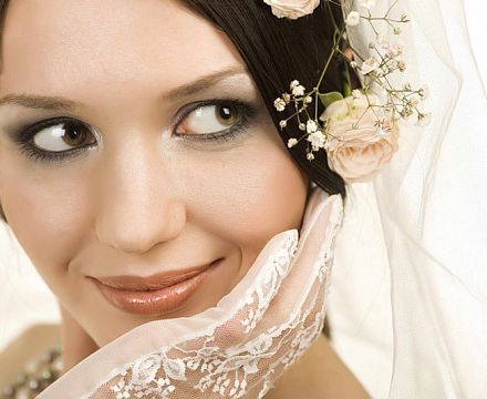 Свадебный макияж глаз